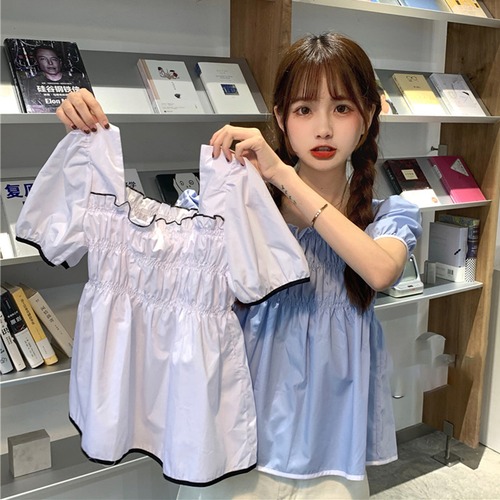 ✞ シャツブラウスプリーツスリムホルタースリーブジャケット スクウェア ✞ゴスロリ SM ミリ 甘ロリ クラロリ 和ロリ エレガント 黒ロリ 姫ロリ 華ロリ BB-BB1139709