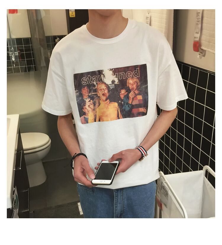 全2色 Tシャツ カットソー プリント カジュアル シンプル