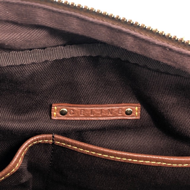 CELINE セリーヌ トートバッグ インディゴ ブラウン ブラゾン キャンバス vintage ヴィンテージ オールド 4fcwdf