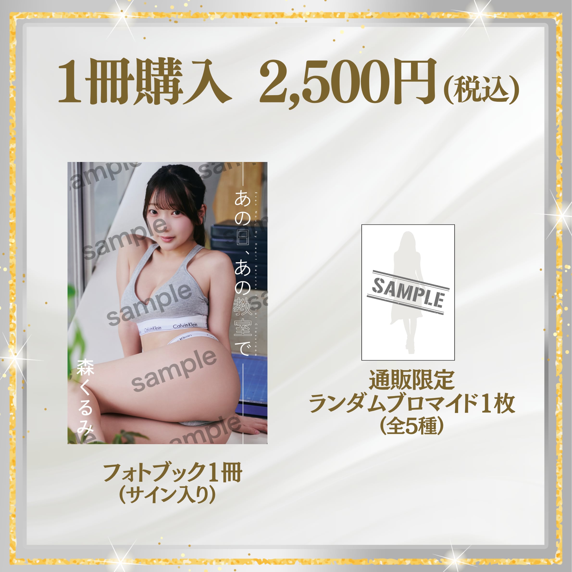 【フォトブック1冊】森くるみ Newフォトブック「あの日、あの教室で」(特典付き) 【AIPB-0121】