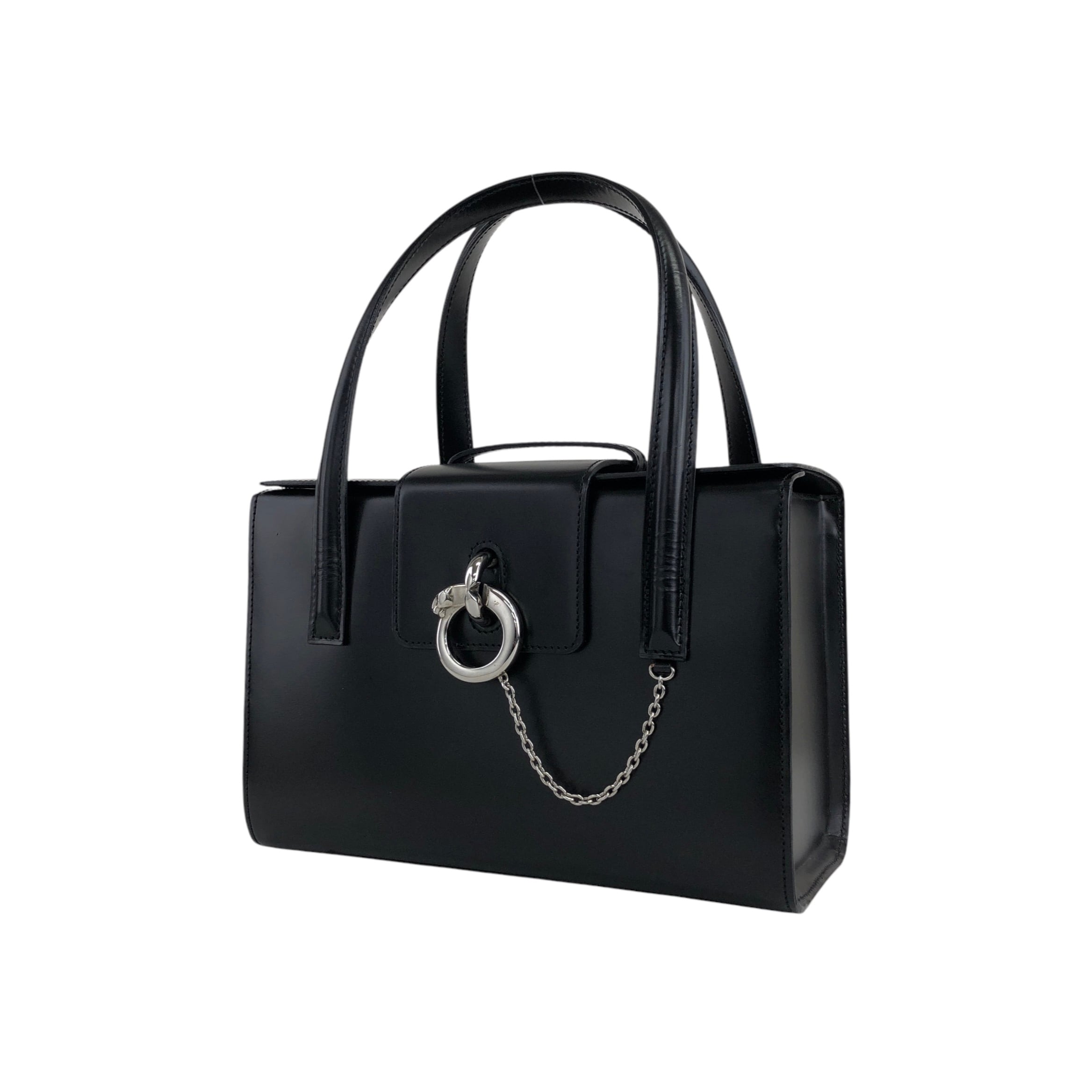Cartier カルティエ ハンドバッグ ブラック パンテール チェーン