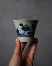 広東型猪口　古伊万里　山葡萄　B　/　江戸後期