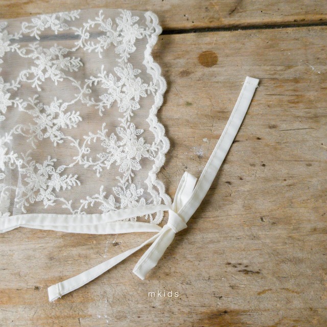 ⭐︎即納⭐︎[mkids] chocolat lace bonnet