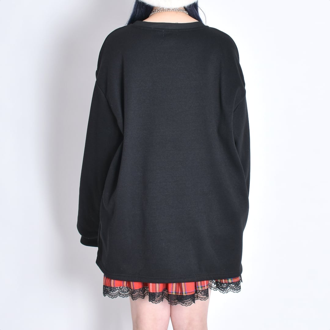 10/30 完売GREY再入荷！】50%OFF☆BONE BIGロンT(裏起毛