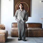 LEH(レー)コーデュロイラップワイドスラックスコーディネート②