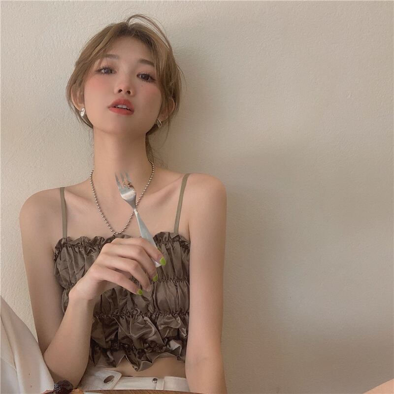 サマー薄手トップス ショートスリム 夏物 モンロー66308336436