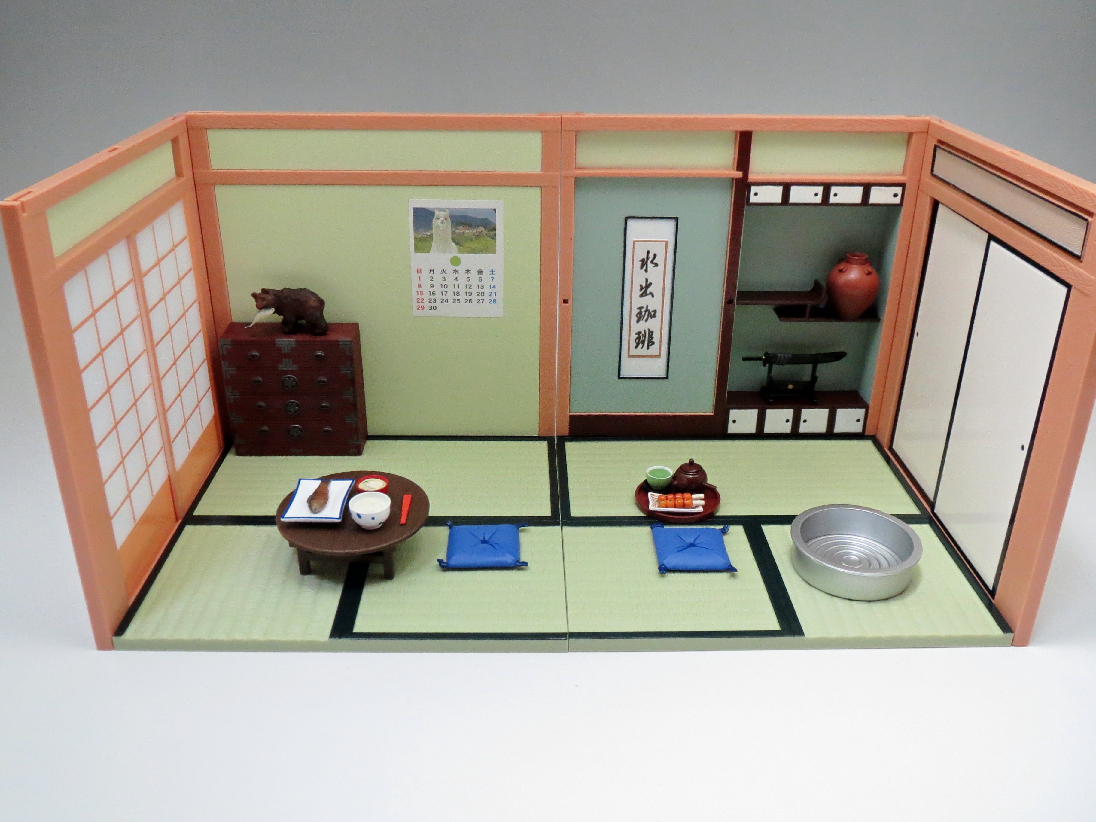再入荷 ねんどろいどプレイセット #02 和の暮らしA 食卓セット タンス