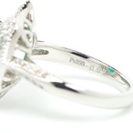 エメラルド リング pt950 / 1.711ct / DA 0.200ct