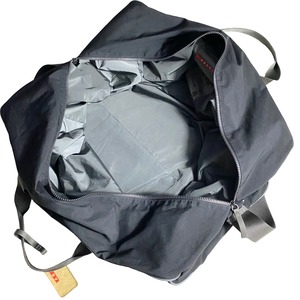 PRADA SPORT black technical fabric big boston bag
