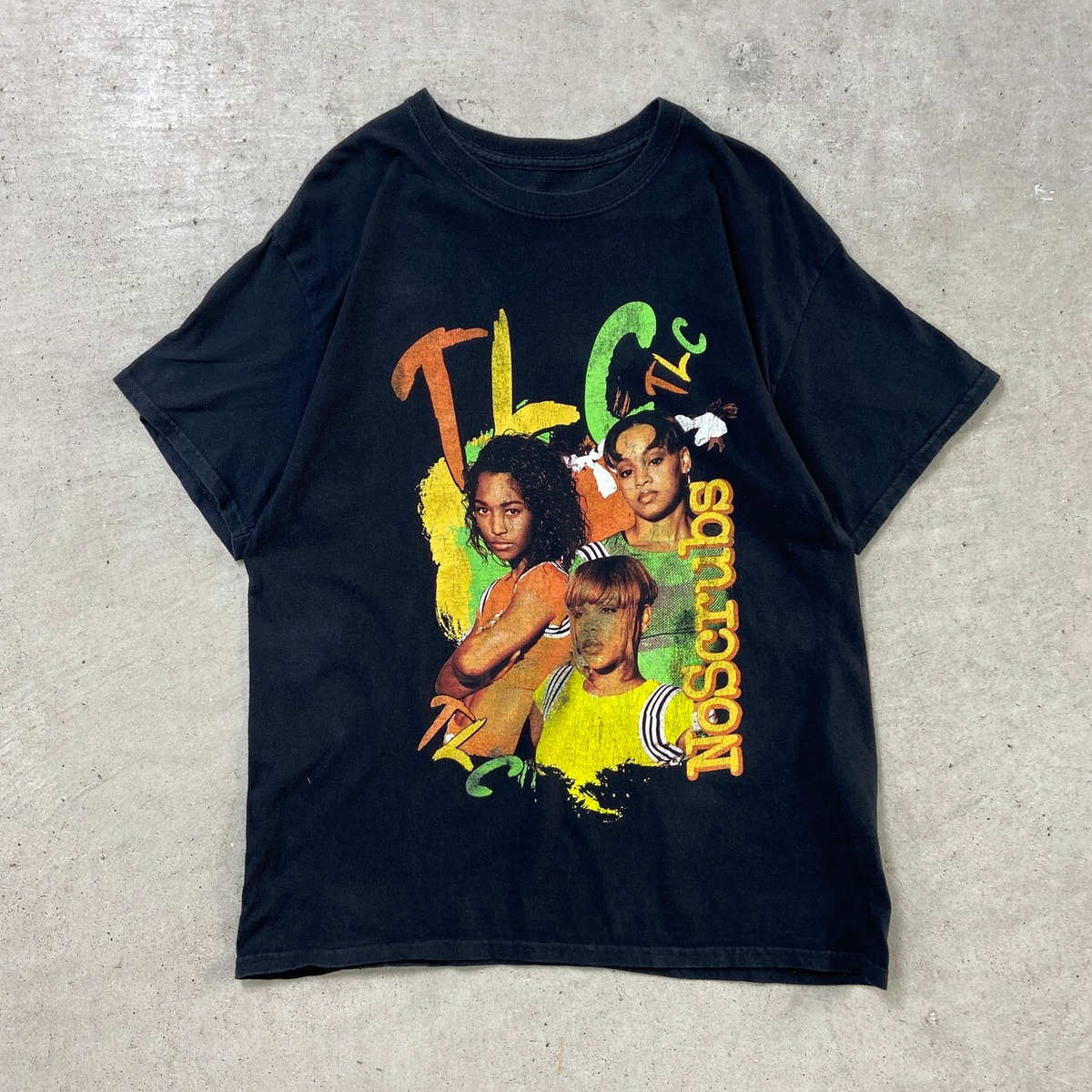 TLC ティーエルシー ヒップホップ ラップT メンズL 古着 バンドTシャツ 