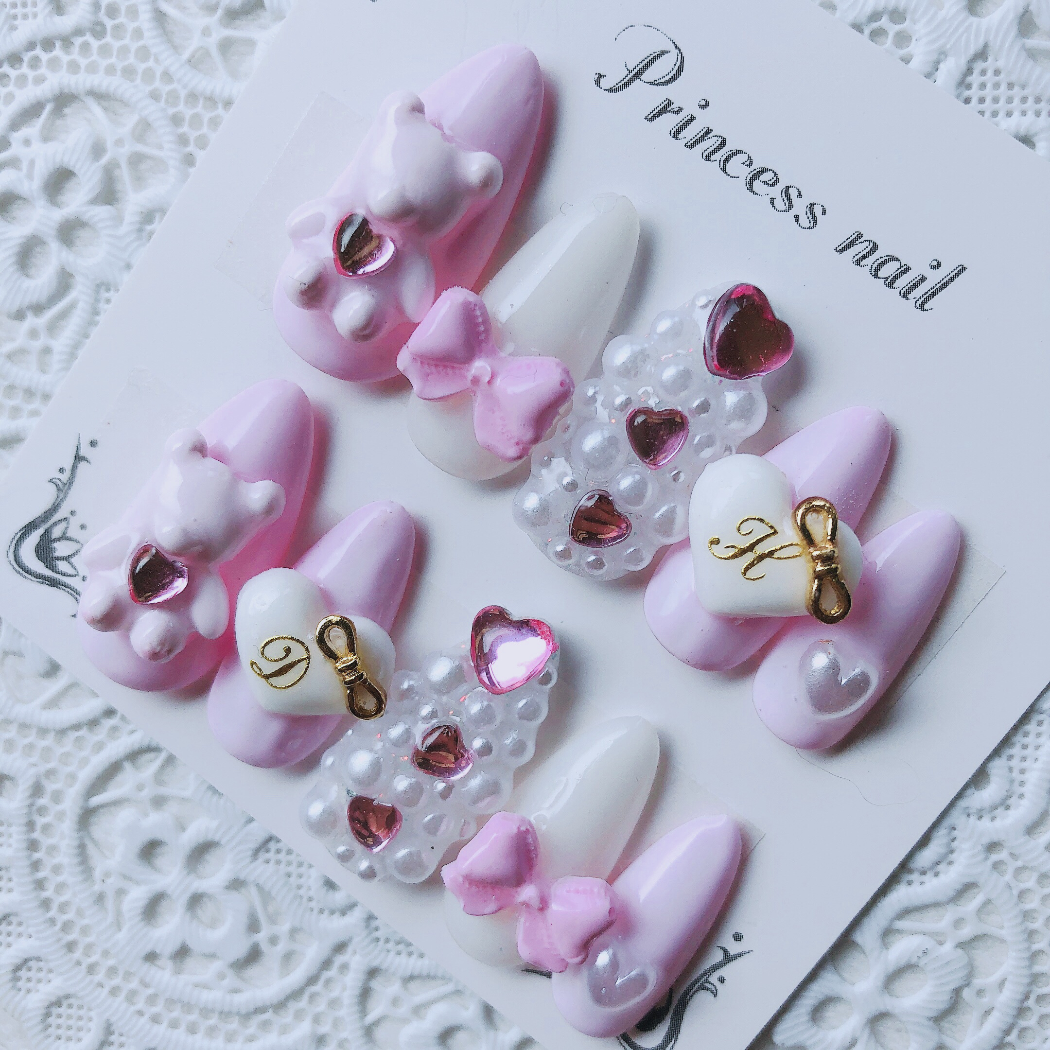 数量限定価格 3dネイルパーツ ネイル 数字 ピンク ハート ネイルパーツ リボン 高還元セール実施中 コスメ 香水 美容 Rspg Spectrum Eu