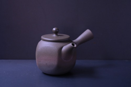 伊藤成二　嵐絞り　窯変急須　　