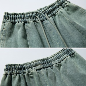 ヴィンテージ ウォッシュ ワイドデニムカーゴパンツ N3420