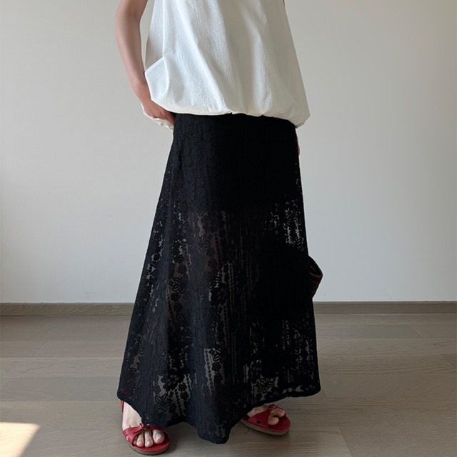 Bohemian Slim Lace Skirt