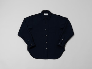 Shiny Pocket Shirt / Navy