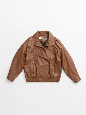 【26AW | WOMEN】PRANK PROJECT プランクプロジェクト / レザージャケット / Sheep Leather Bomber Jacket　31262216101　