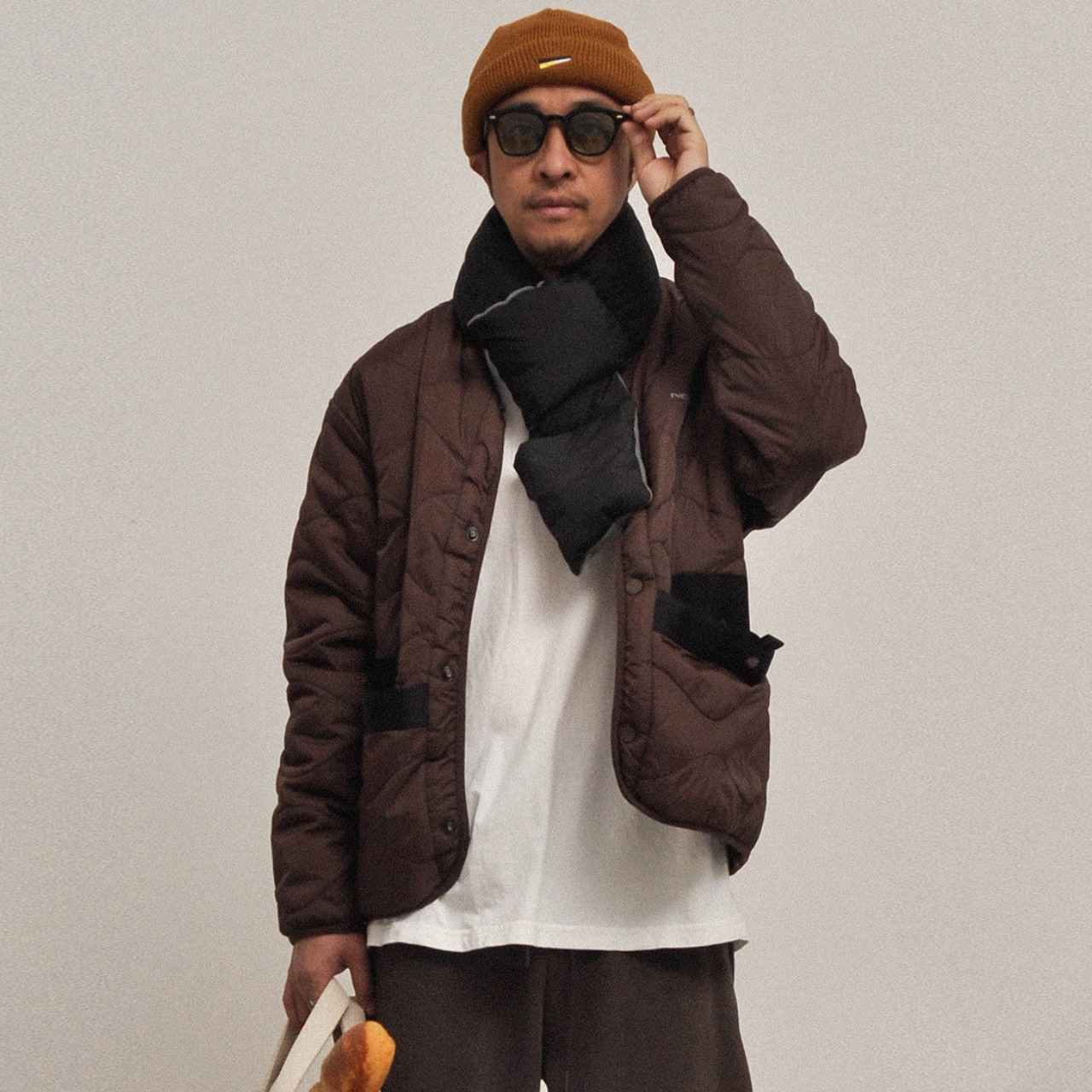 キルティングワッフル ノーカラージャケット K5542 - 1