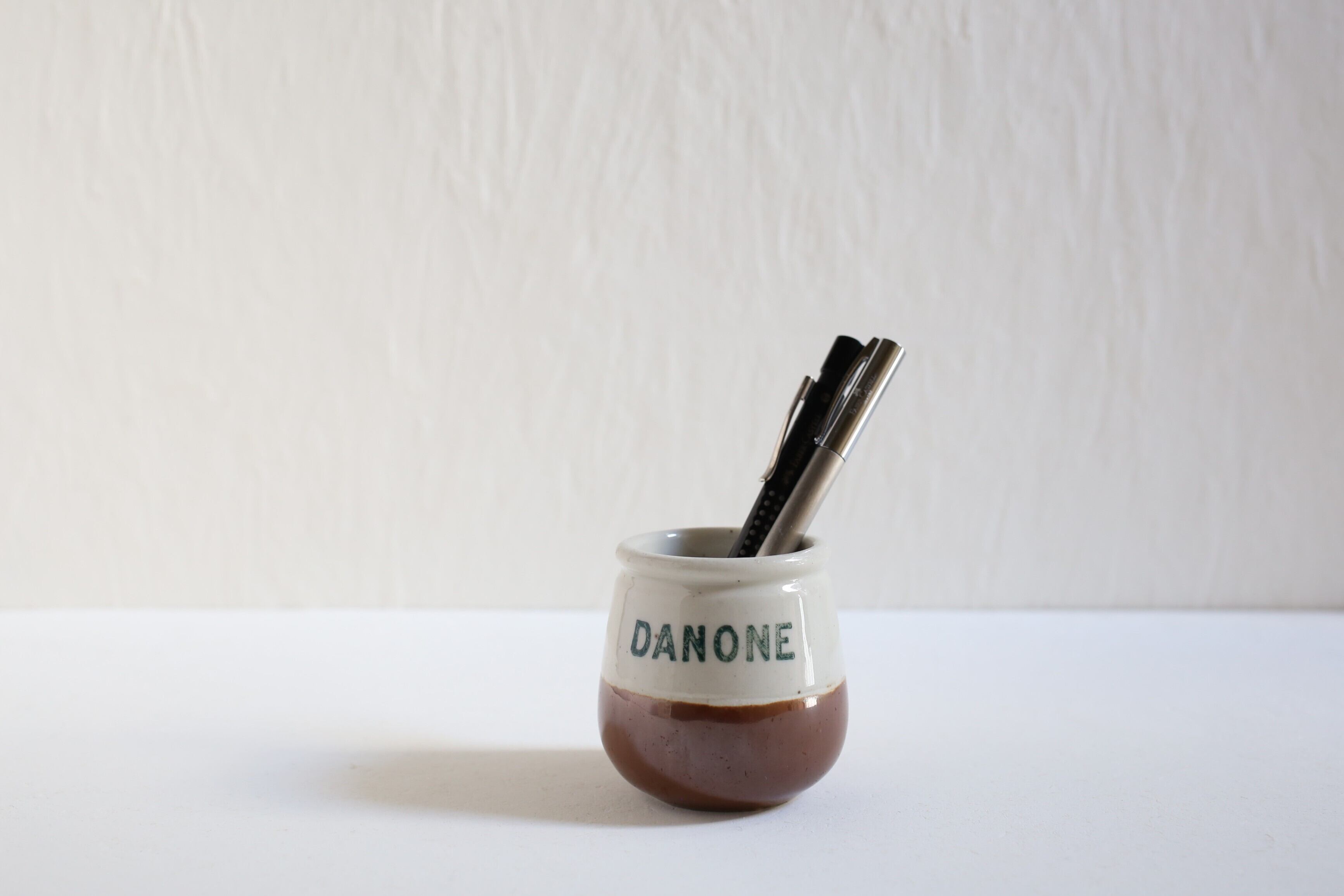 フランス アンティーク ヴィンテージ 『DANONE』ダノン 陶器