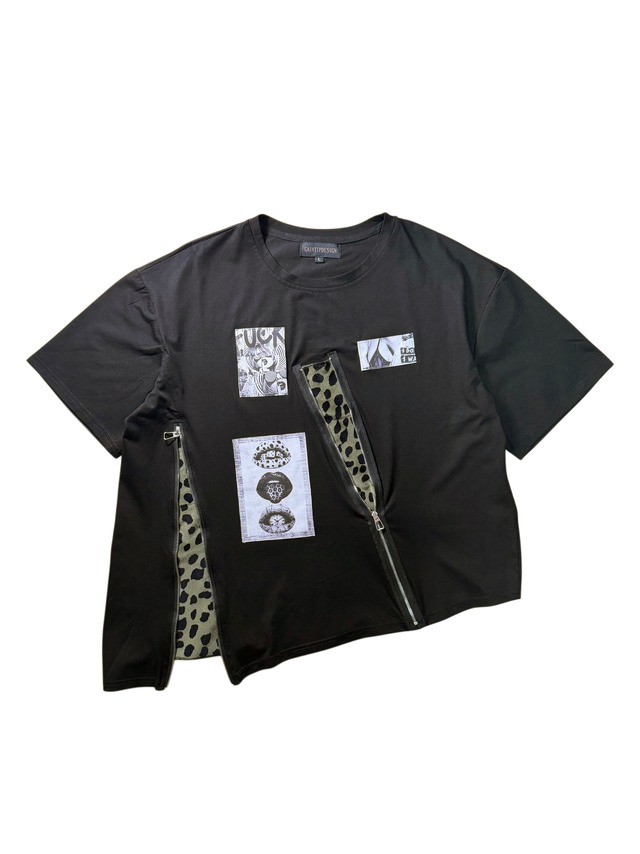 Split Vision Zip Tee