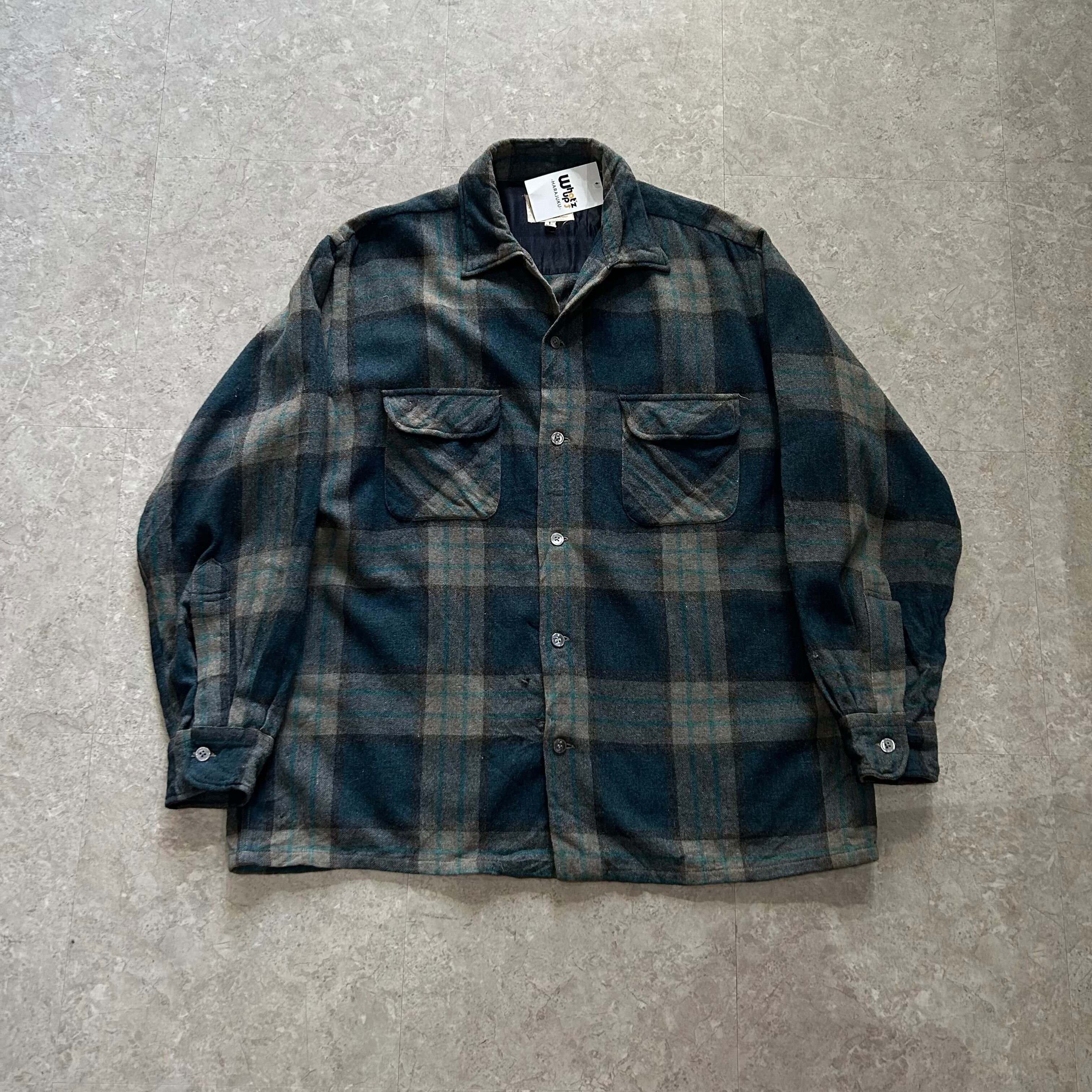 60s JEMES WELLS open collar wool shirt "Made in JAPAN"【仙台店】