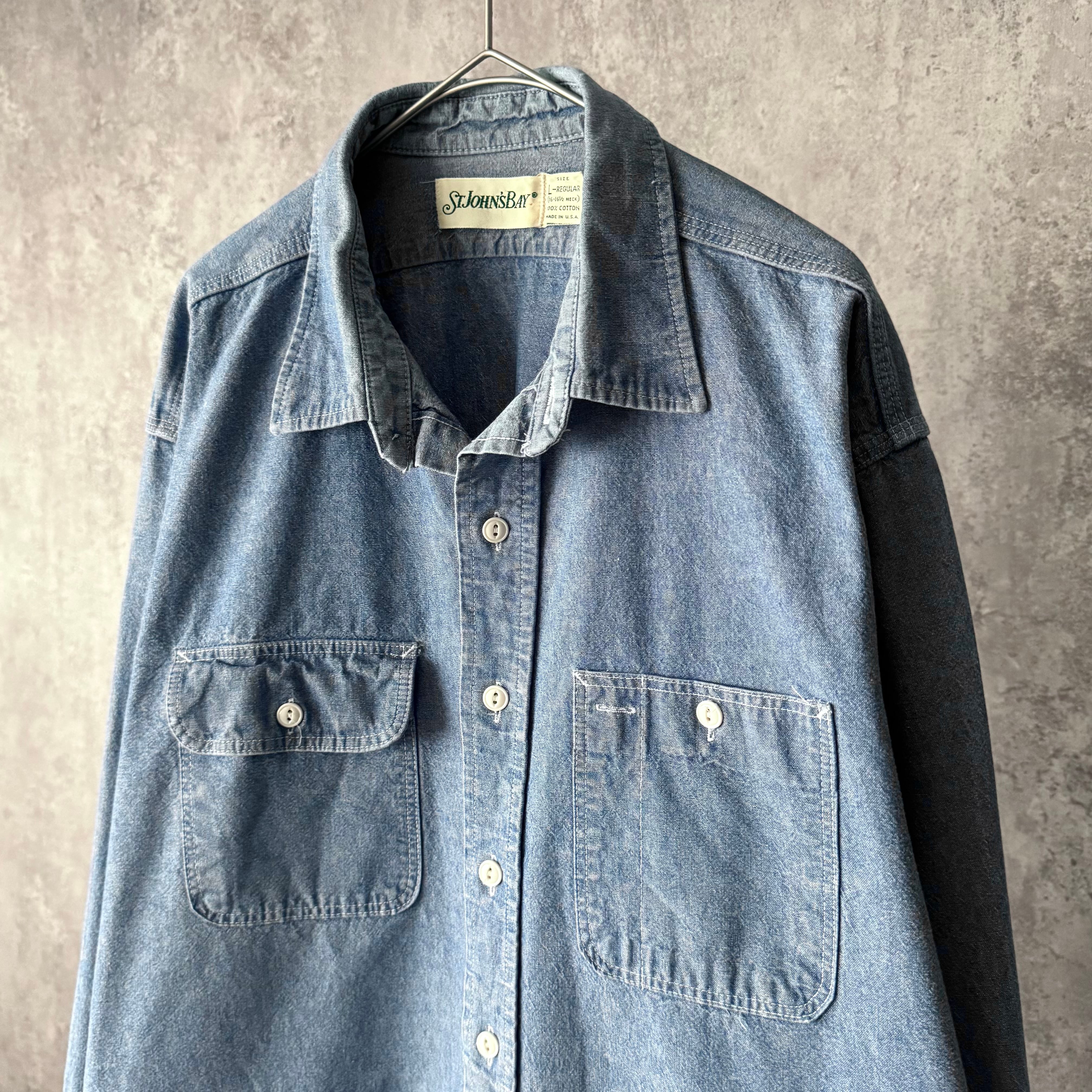 90s St John's Bay cotton chambray shirt | Muri vintage