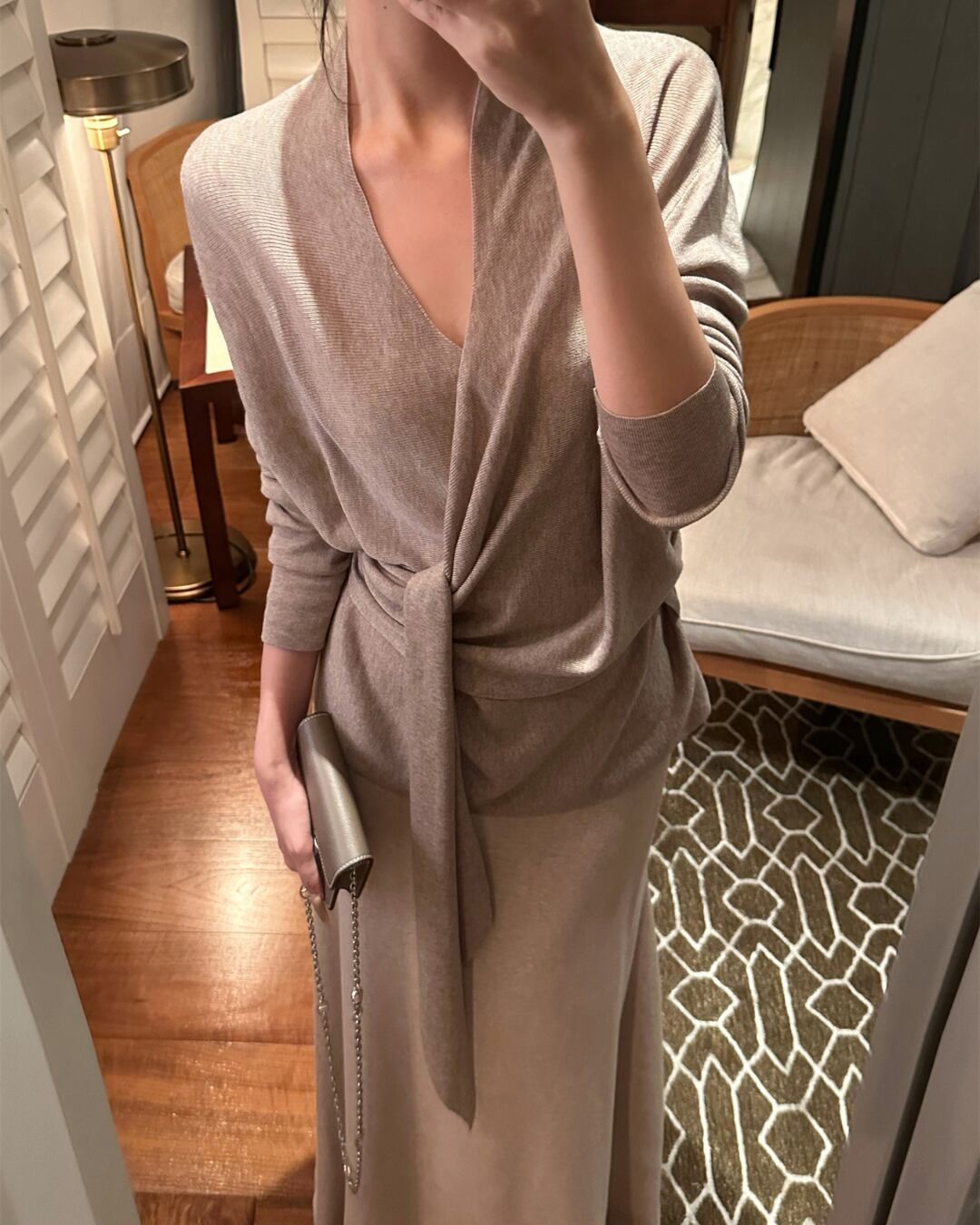 カシュクールラップトップス A25104