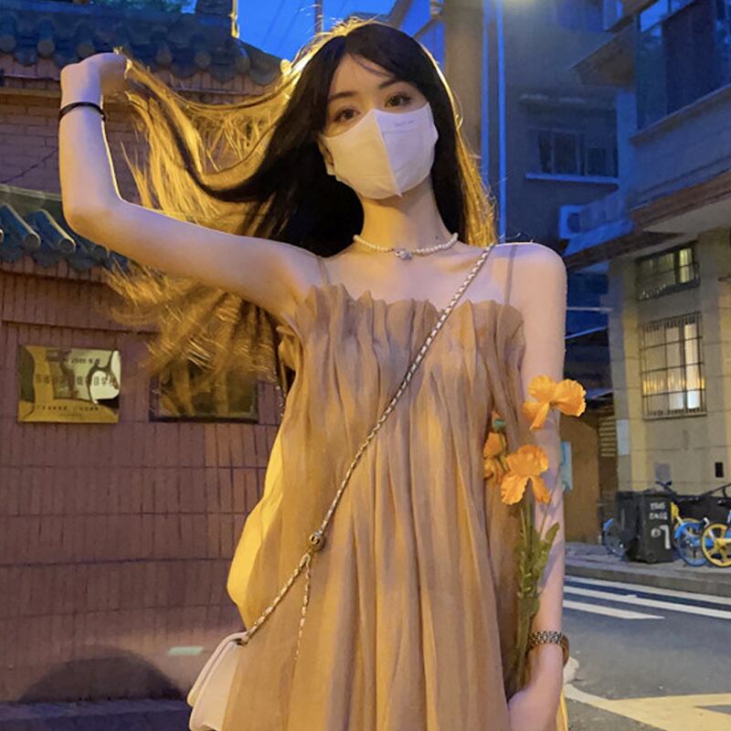 ドレス サマー薄手ロングスカート 夏物 ピュア スーパーモール51429420821