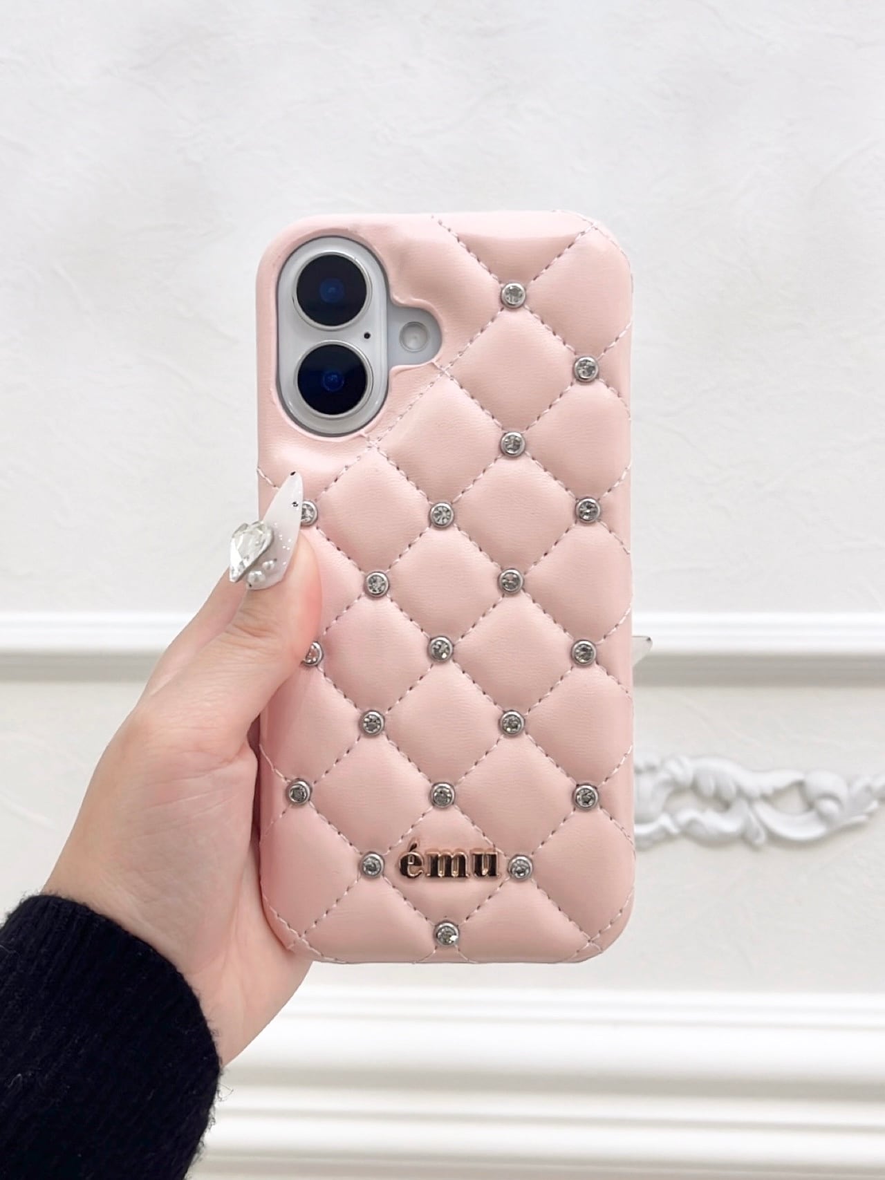 ÉMU キルティングビジューiPhoneケース | emu.official.store