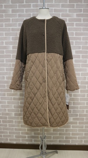 キルティングコンビコート　2カラー