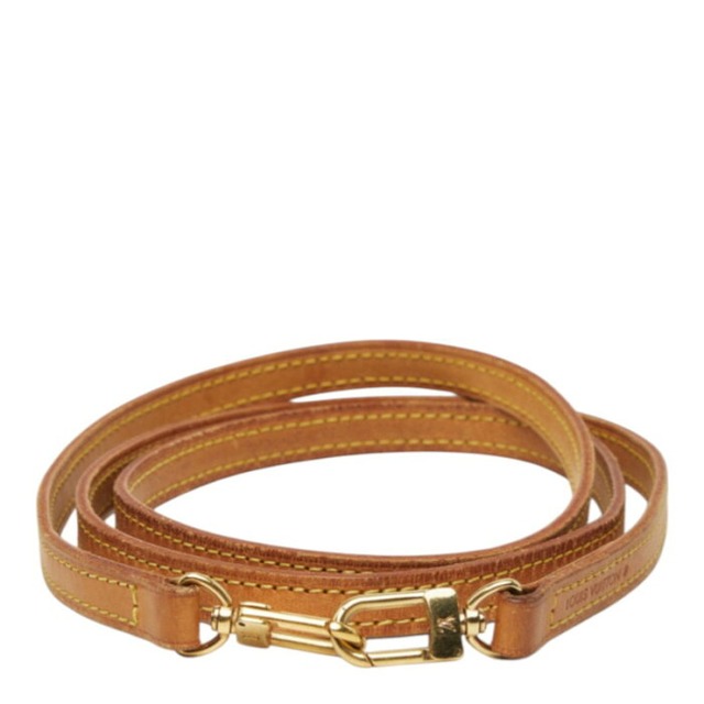 ルイ ヴィトン ショルダーストラップ ブラウン ゴールド ヌメ革 メッキ レディース LOUIS VUITTON 中古