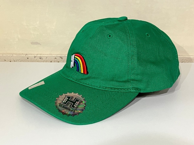 UNIVERSITY OF HAWAII "RAINBOW" 6 PANEL CAP (GREEN)