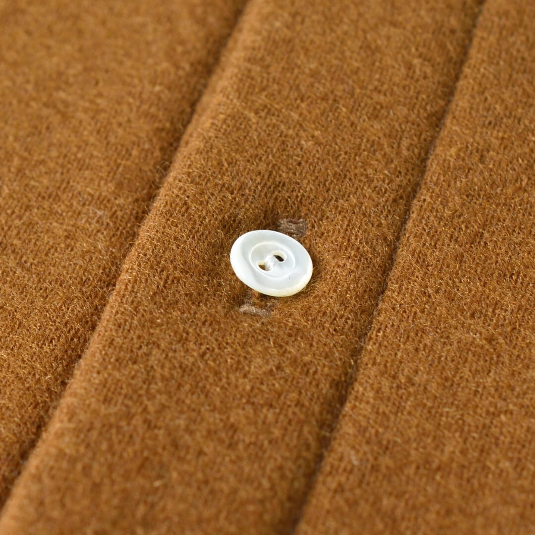 Fabrique en planete terre ファブリケアンプラネテール ウールカットメルトンカーディガン・ブラス【送料無料】