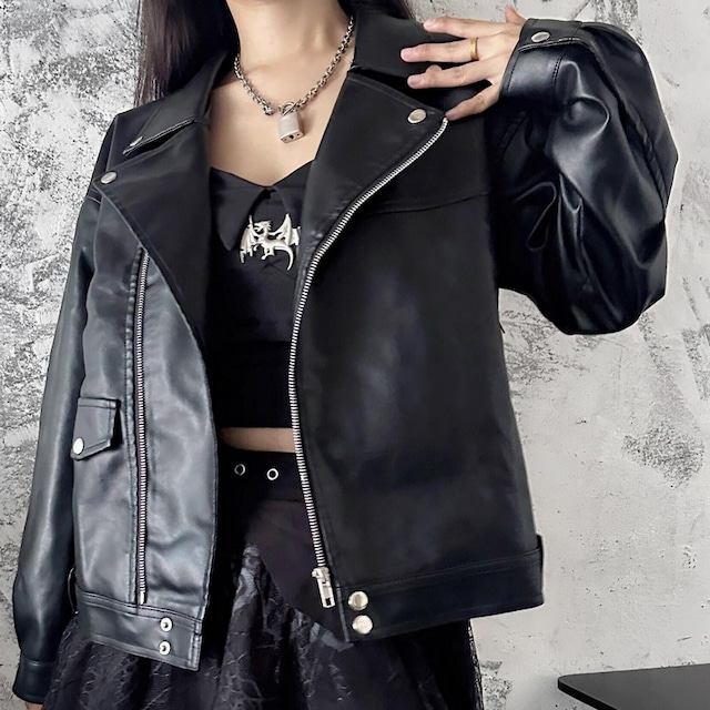 パッチPU オートバイジャケット　20526