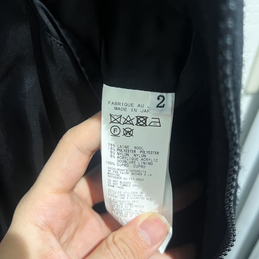 yohjiyamamoto MELTON R-LONG HOODY-C Lサイズ yohjiyamamoto MELTON R