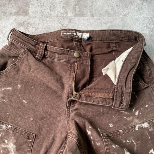 20s ダークブラウン ダブルニー Carhartt カーハート パンツ 詳細写真8