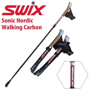 S:95cm〜110cm L:105cm〜120cm Swix スウィックス　ホルダーカーボン３段式　ノルディックウォーキングポール