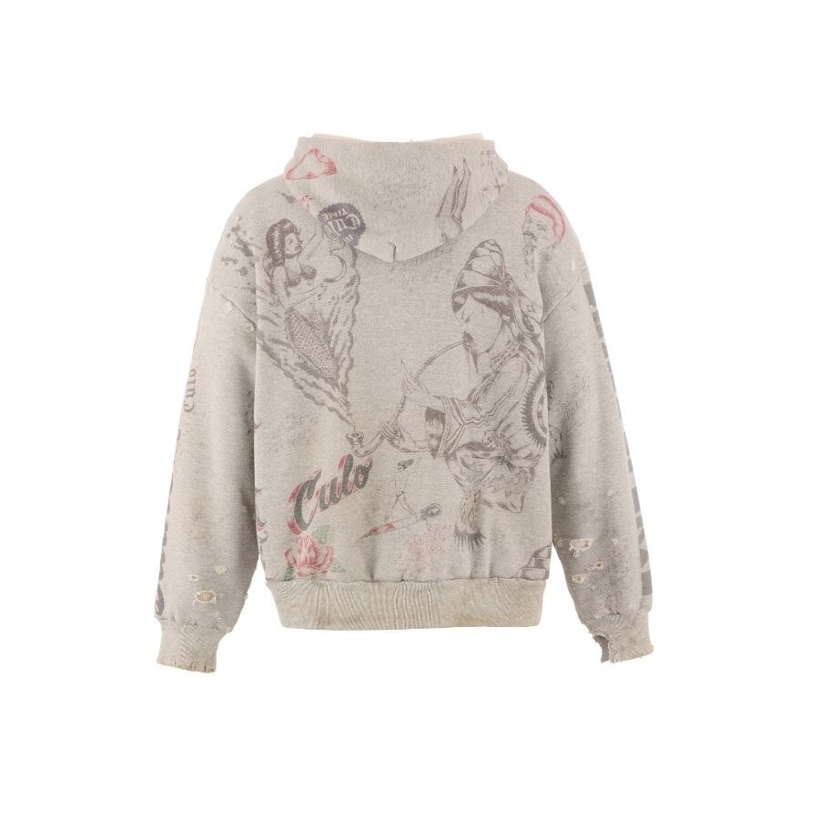 SAINT Mxxxxxx】SM-HR1-0000-C31/ALX_HOODIE/DRAWING/GRAY | AYIN