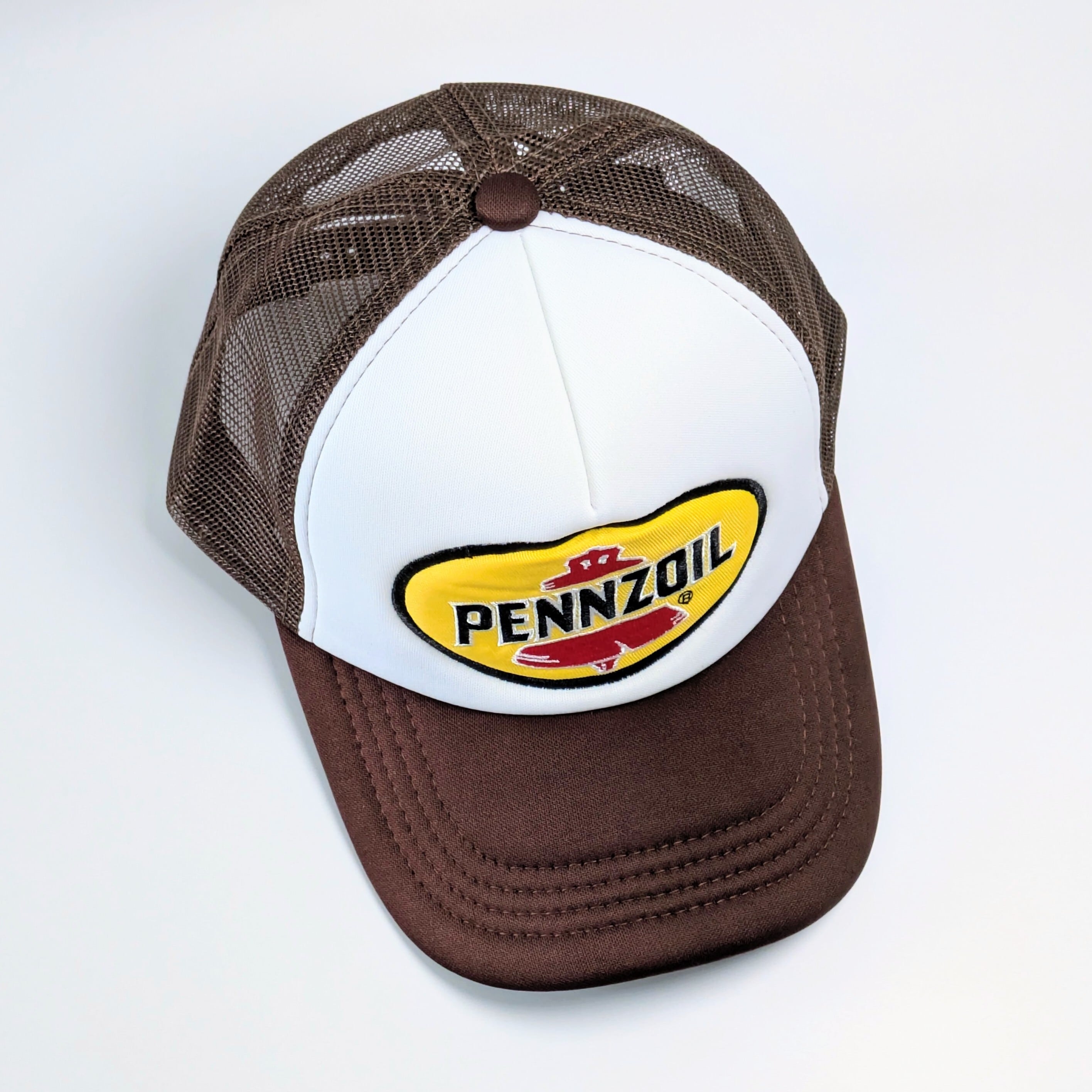 【 Mesh Cap / メッシュキャップ 】 Pennzoil（ペンズオイル / ペンゾイル）/ BROWN / レーシングキャップ / ベースボールキャップ 〚アメリカン雑貨 アメトイ〛