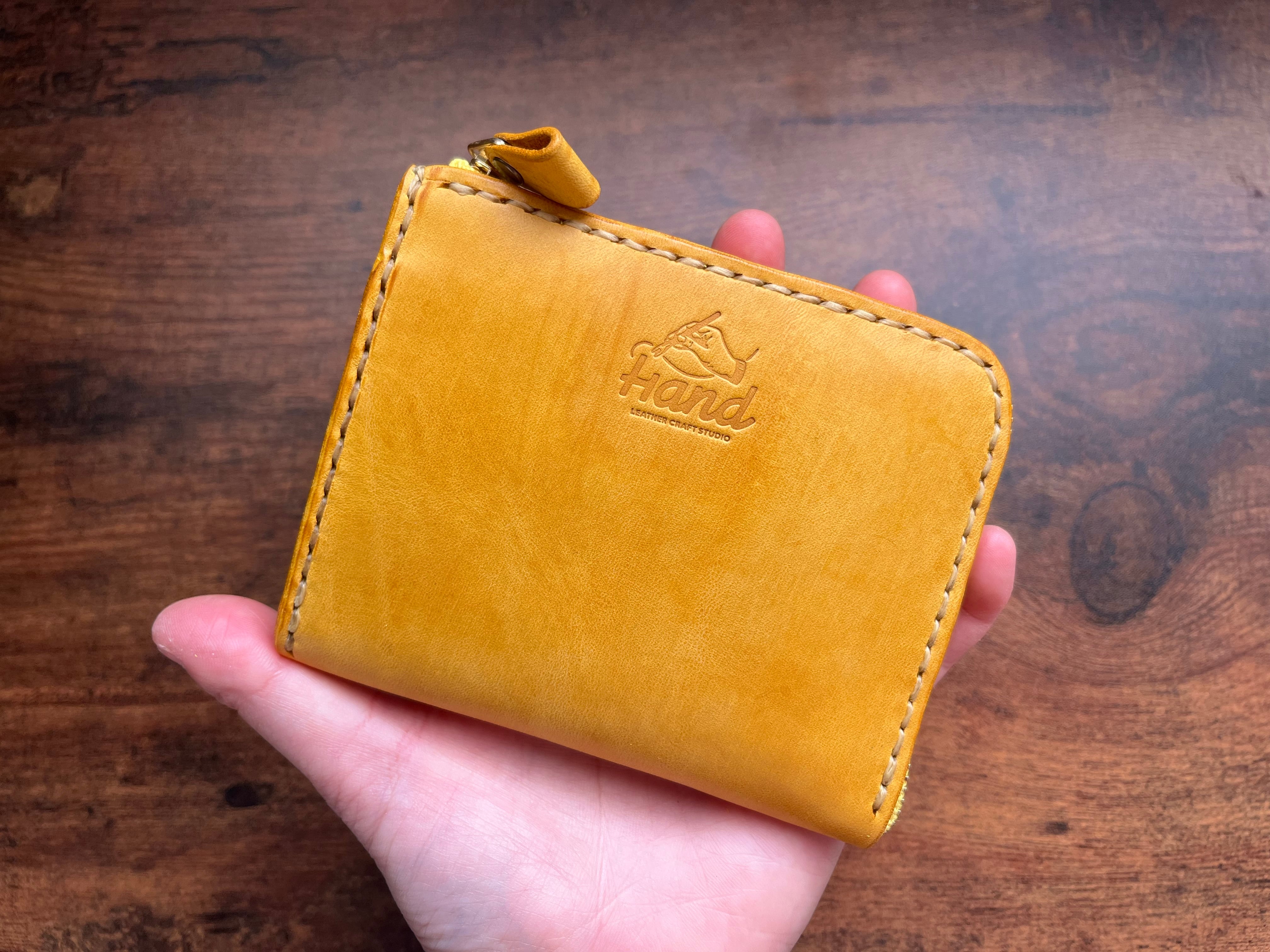 アリゲーター　L字ファスナー財布　ハンドメイド L字ファスナー財布 | 手作り革工房〜Hand〜