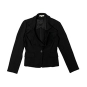 NARACAMICIE ナラカミーチェ フリルラペル テーラードジャケット 2 /ブラック/レディース