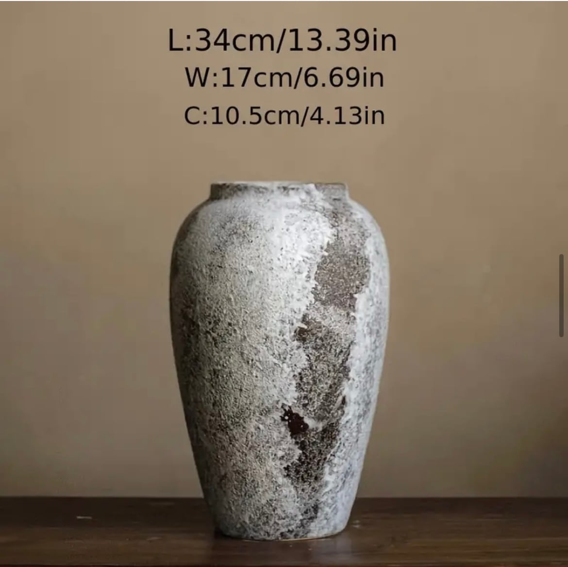 素朴なセラミックフラワー大きな花瓶 ヴィンテージフロア背の高い花瓶