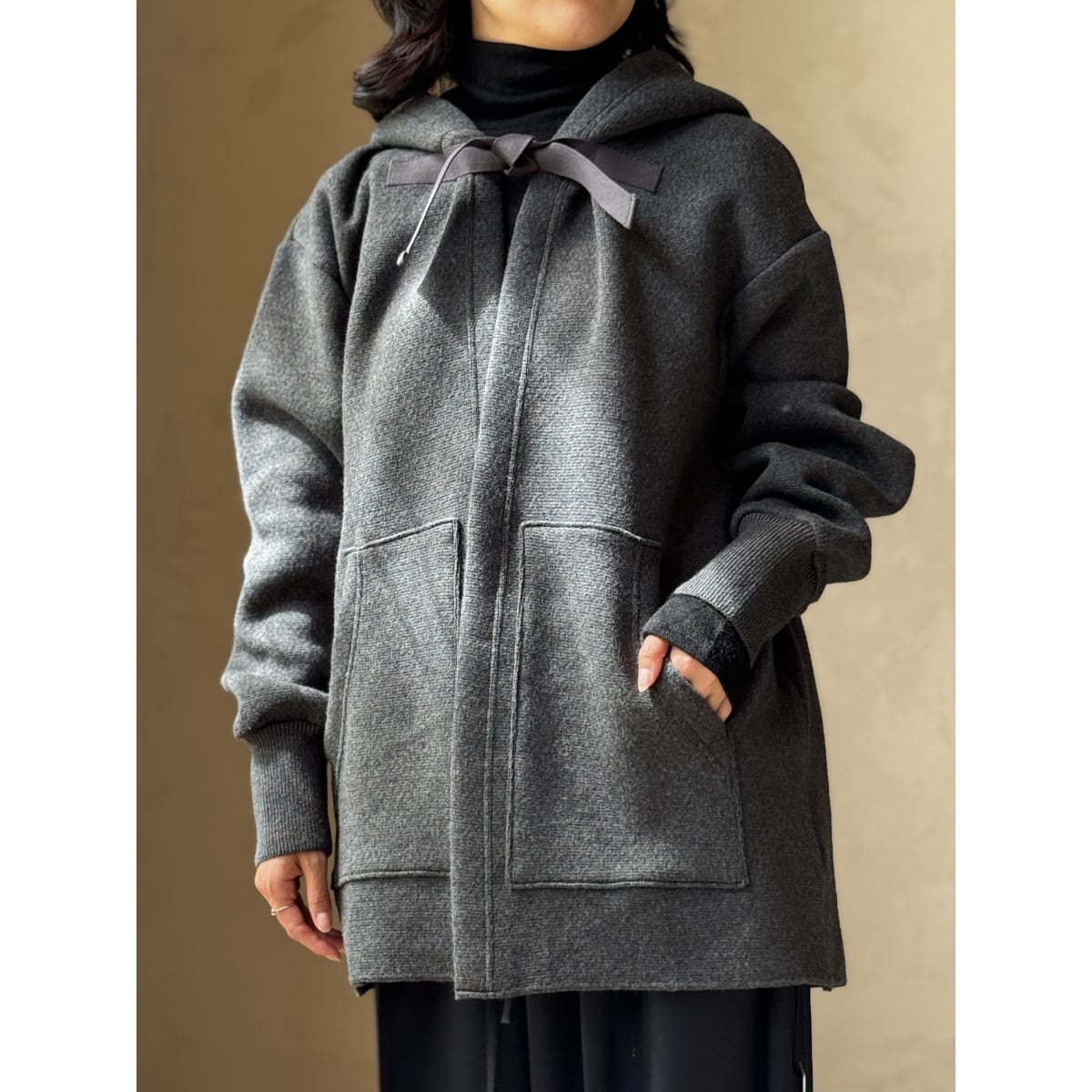 POSTELEGANT | Cotton Cashmere Knit Hoodie