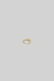 _Fot - round wire ring _ coil :brass|真鍮製リング/コイルデザイン/イヤーカフ兼用/約12〜13号/日本製