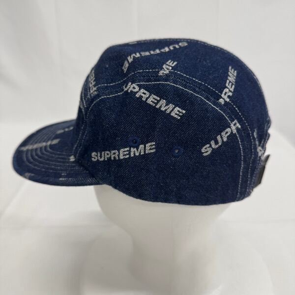 Supreme/シュプリーム【17SS】Logo Denim Camp Cap/ロゴ デニム