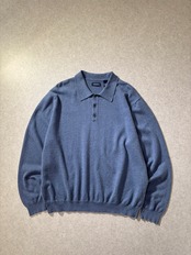 00s~ cotton wool knit polo