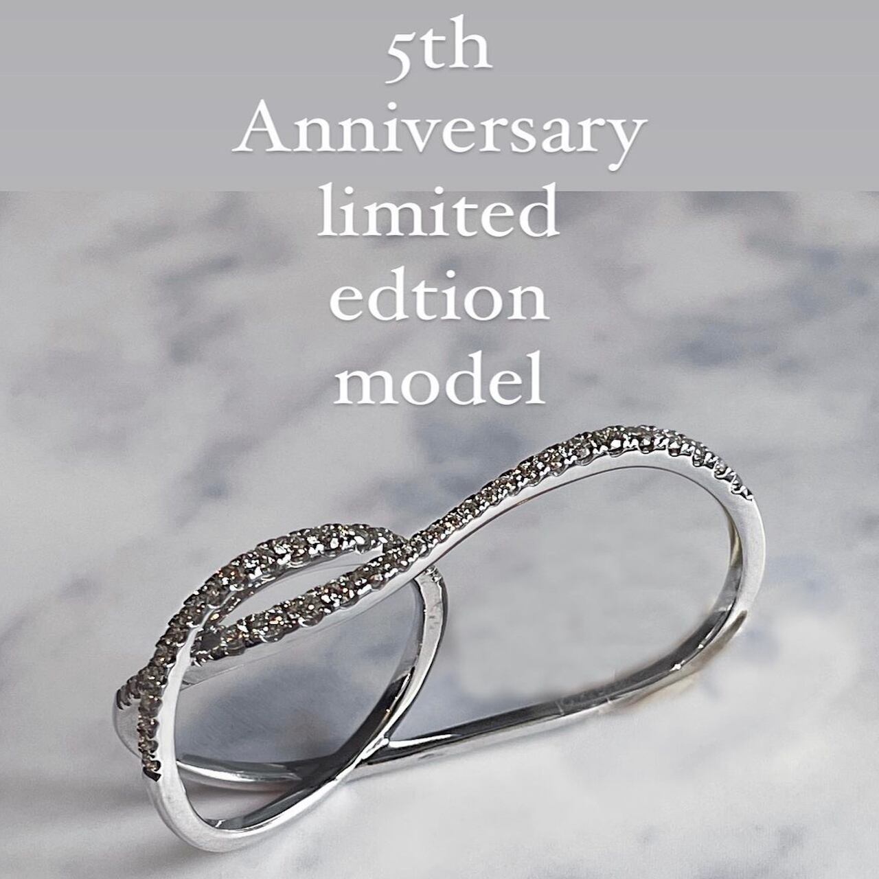 JG  <jg minamiaoyama 5th Anniversary limited edition model> リング K9ダイヤモンド