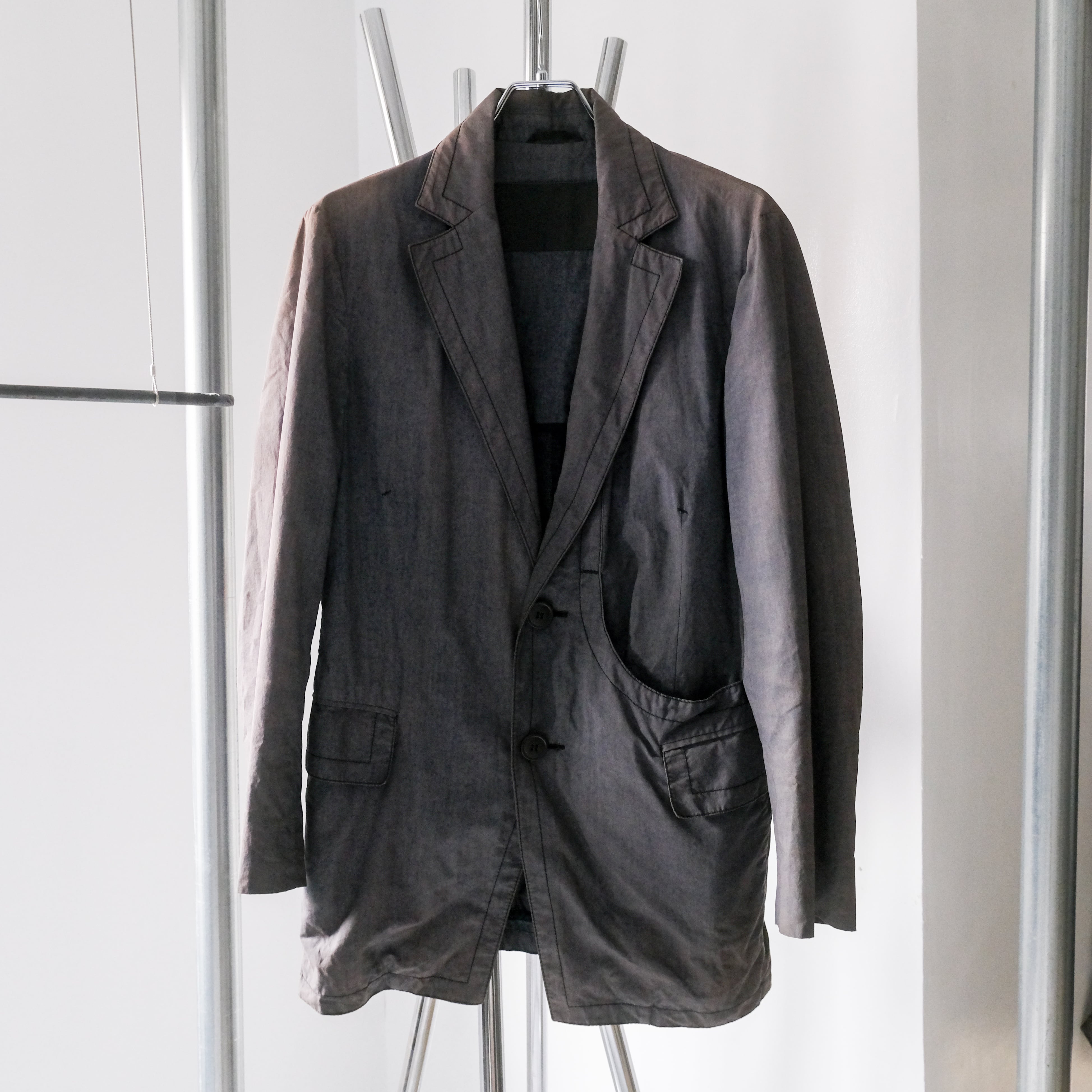 80s “GIORGIO ARMANI” DEAD STOCK cashmere mixed single tailored