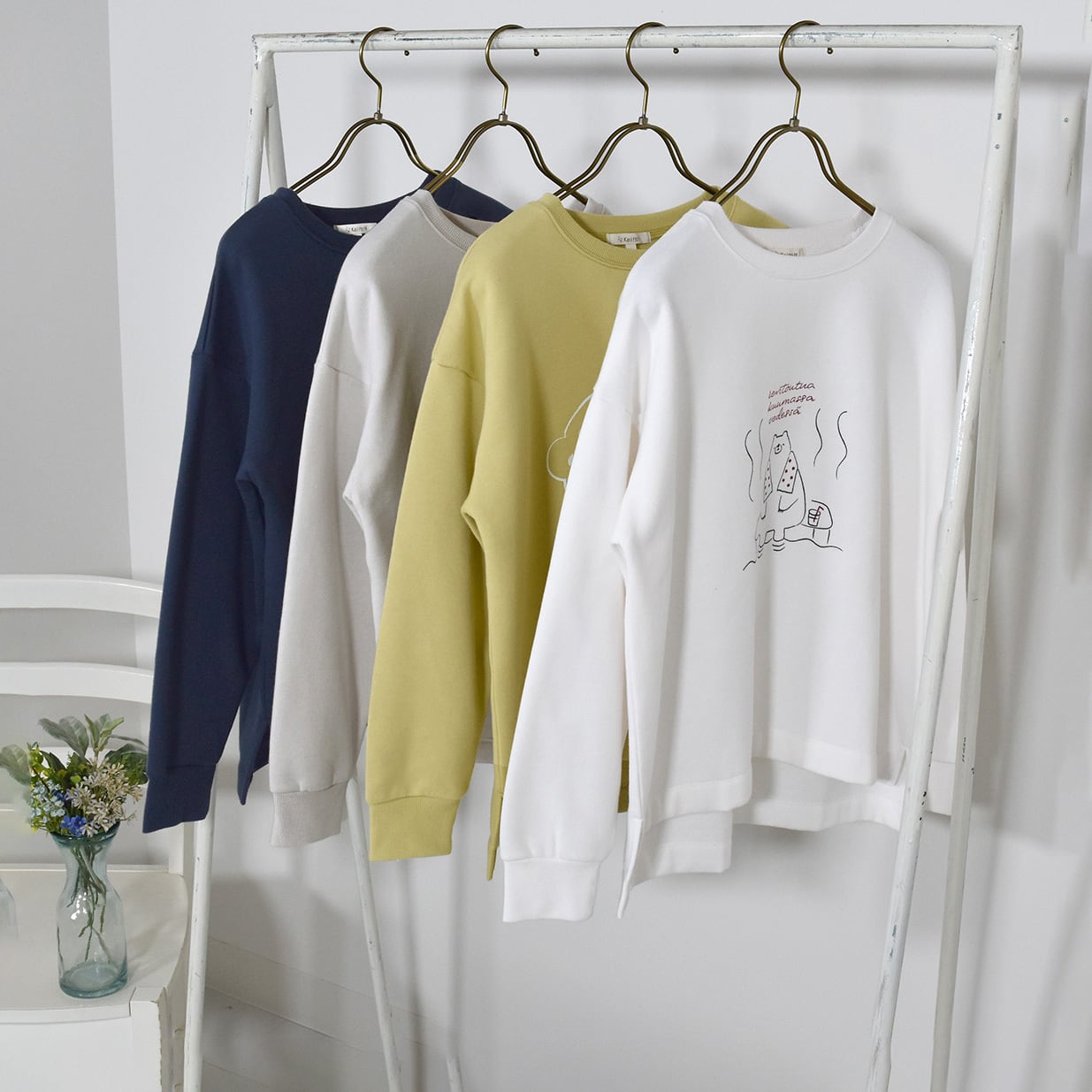 ぽかぽかプリントスウェットプルオーバー KJCZ5720 | Keitto