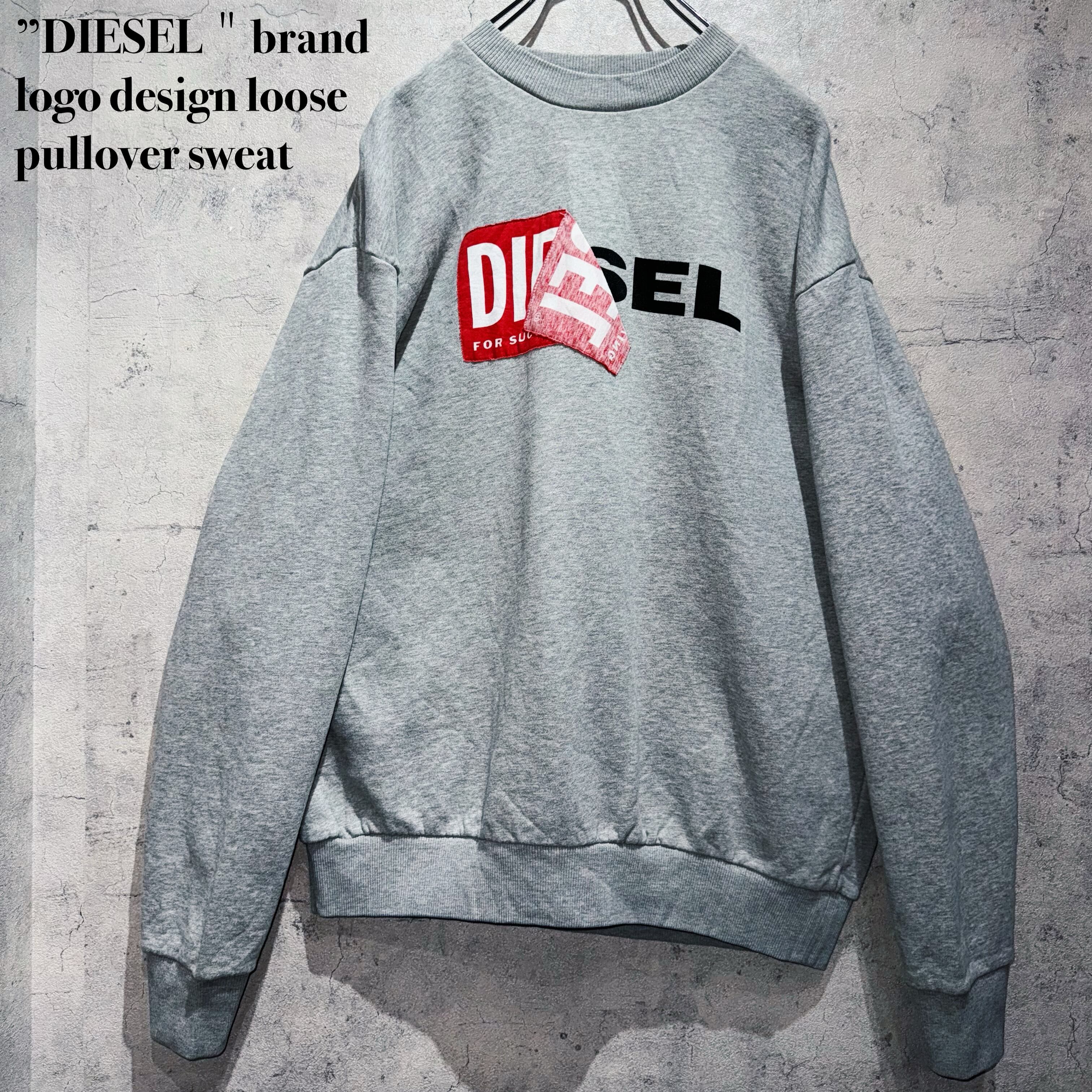 ”DIESEL"brand logo design loose pullover sweat