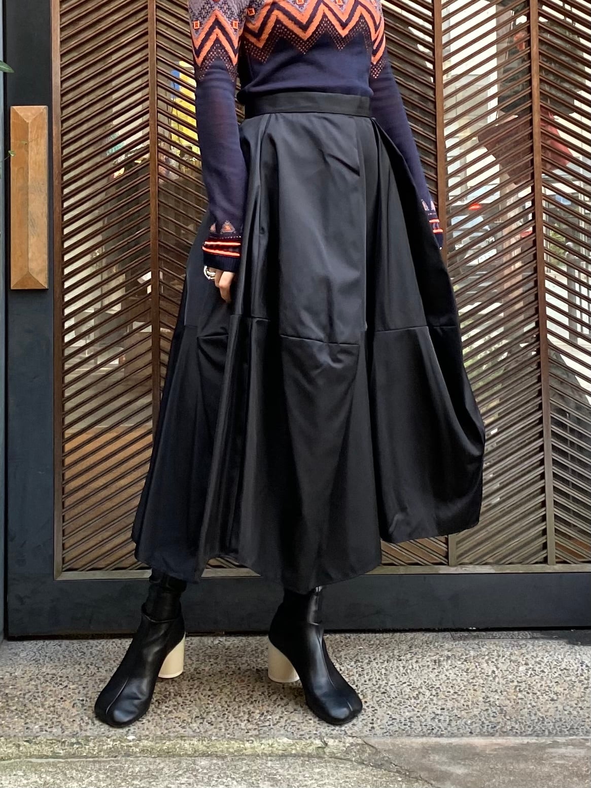 23SS】ENFOLD エンフォルド / DEFORMED MIDI SKIRT | TRENTオンライン 